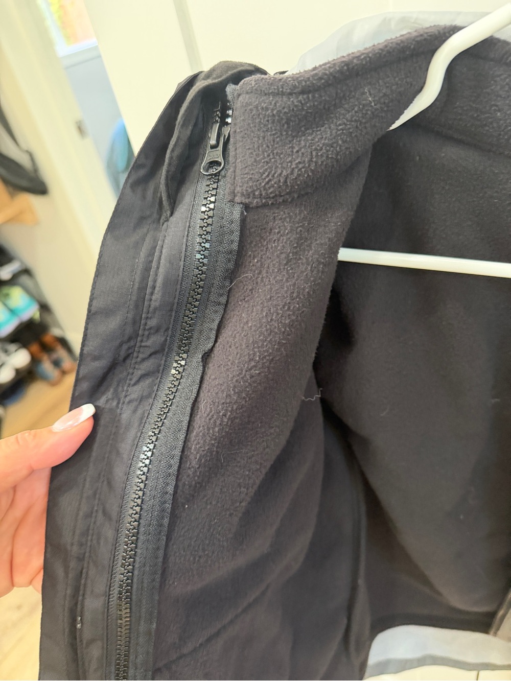 Eddie Bauer Black and Gray Kids' Hooded Rain Jacket - Picture 4 of 6